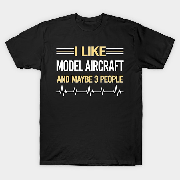 3 People Model Aircraft T-Shirt by symptomovertake